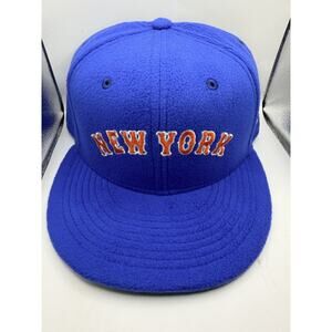 New era 59Fifty New York mets Fleece fitted cap Hat Size 7 1/2